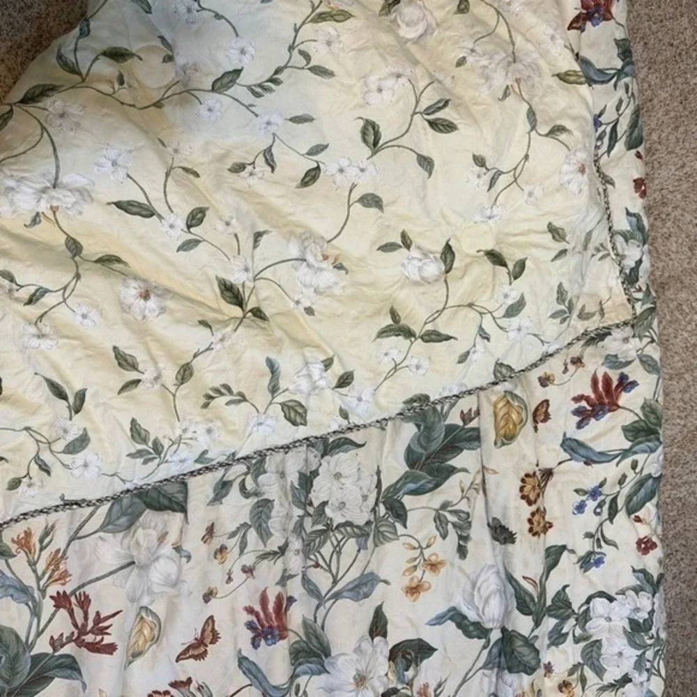 Williamburg‎ Magnolia Floral Comforter Twin 66X85 Botanical Cottagecore Bedding
